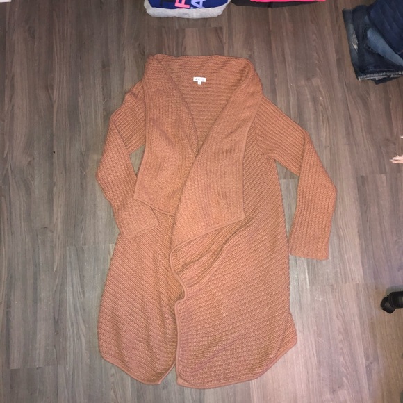 Tan/Orange Cardigan - Picture 2 of 3